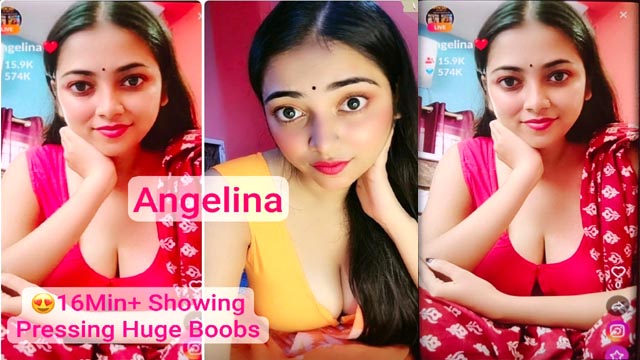 Model Anjali Aka Angelina Pressing Boobs Tango Nude Premium Live Show