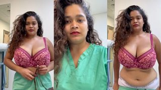 Desi Indian Tanker Nurse – Strip Teasing Big Boobs Show Video’s