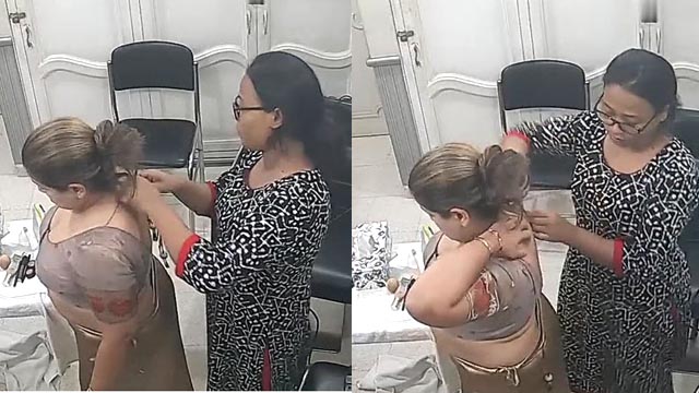 Horny Rich Bhabhi Changing Parlour In CCTV Captured – hotmaals