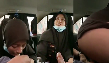Sexy Hijabi Girl Giving Blowjob Dick Fucking Inside Car Clips